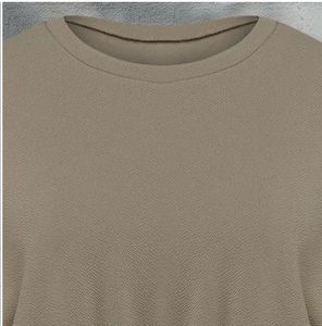 Solid Polyester Cinched Hem Crop Top