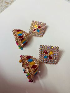Colorful Stone Earrings