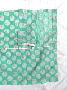 Green Zari Kurta Set