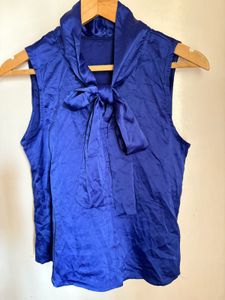 Beautiful Satin Top With Tie