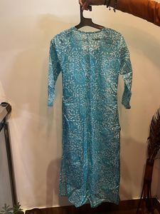 Elegant Blue Printed Kurta