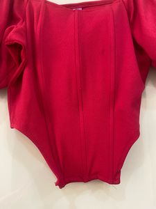 Athena Fuchsia Solid Corset Top