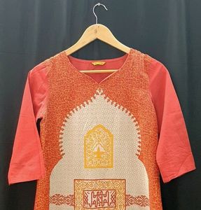 Aurelia Multicolour Kurti | Bust 34 | Length 42