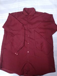 Maroon Casual Shirt