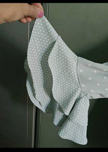 Cute Polka Dot Ruffle Top