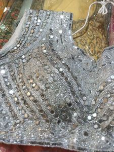 Silver Embellished Blouse