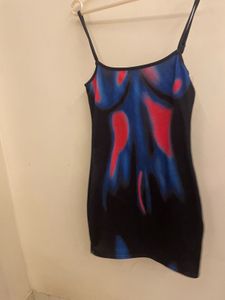 Abstract Print Mini Dress