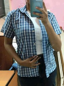 Blue Checkers Shirt ....