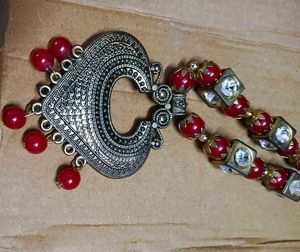 Statement Necklace: Red Beads