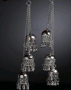 Oxidized Silver Earrings Set