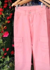 Pink Cargo Pants