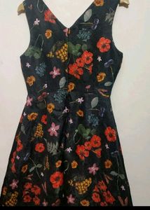 Multi Floral Print Dress For 32 Bust