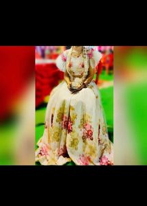 Crop Top Skirt With Jacket New Duppta