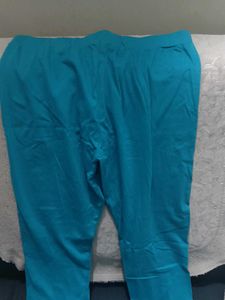 Blue Casual Leggings