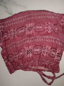 Comfy Pink Cropped Cord