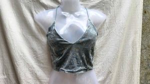 Velvet Star Crop Top