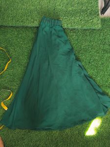 Dark Green Ethnic Plazo Sequins Stylish Top Dress