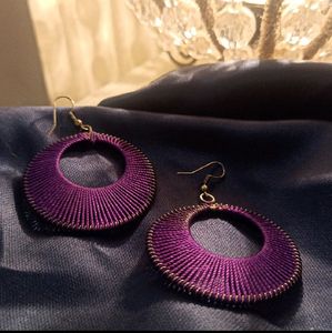 Purple Earrings
