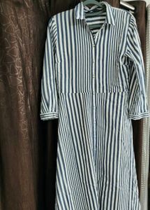 Zara Cotton Striped Summer Dress