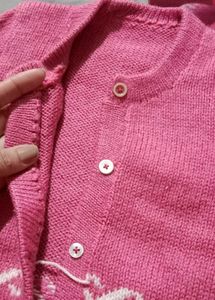 Cute Pink Baby Cardigan