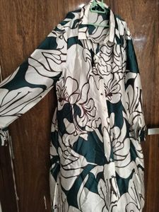 Floral Print Button-Up Dress
