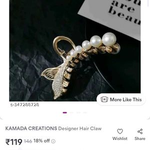 Rhinestone Hair Claw Clip