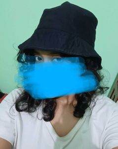 Plain Black Bucket Hat