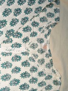 Floral Print Tunic Short Kurti