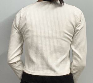 White Long Sleeve Top