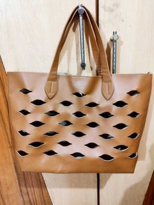 Tan Tote Bag