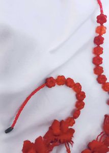 Red Flower Necklace