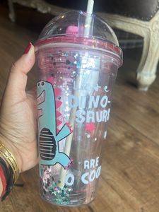 Dinosaur 🦕 Glitter Sipper