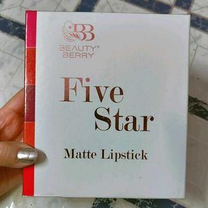 Beauty Berry Five Star Matte Lipstick Pack Of 12