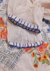 Embroidered White Top