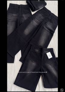 Black Wide Les Jeans