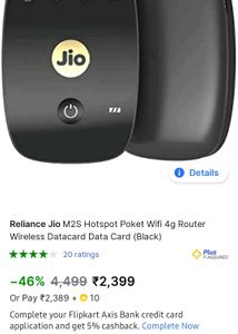 4G Jiofi M2S Wireless Router