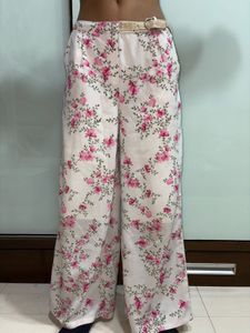 Floral Wide Leg Pants