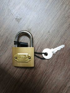 Brass Padlock with Key