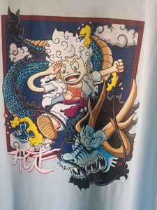 HM One Piece Luffy Dragon T-Shirt XXL