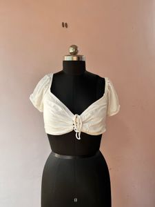 White crop top