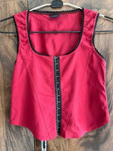 Red Corset Style Top