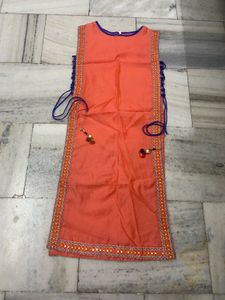 ✨ Stylish Detachable Kurti with Silk Jacket ✨