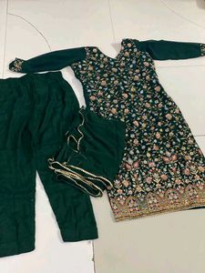 Heavy Kadai Suit With Plazzo And Chunni