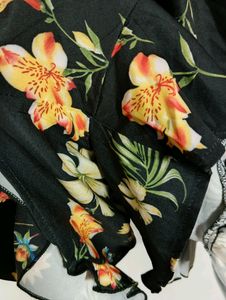 Black Printed Jumpsuit (Women)