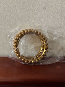 Gold Beaded Bangle Set