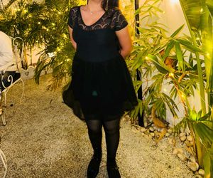 Elegant Black Lace Mini Dress