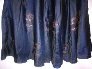 Elegant Navy Blue Ethnic Gown