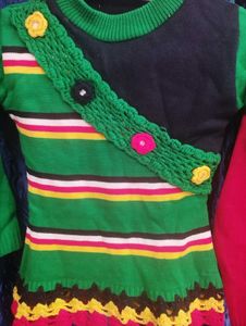 🎊Offer💥Woollen Kurti, COMBO OF 2 (RED &amp; GREEN)