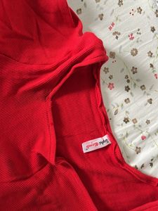 Red Full Sleeve Top
