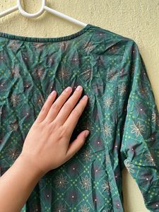 New 💗Green Printed Kurta